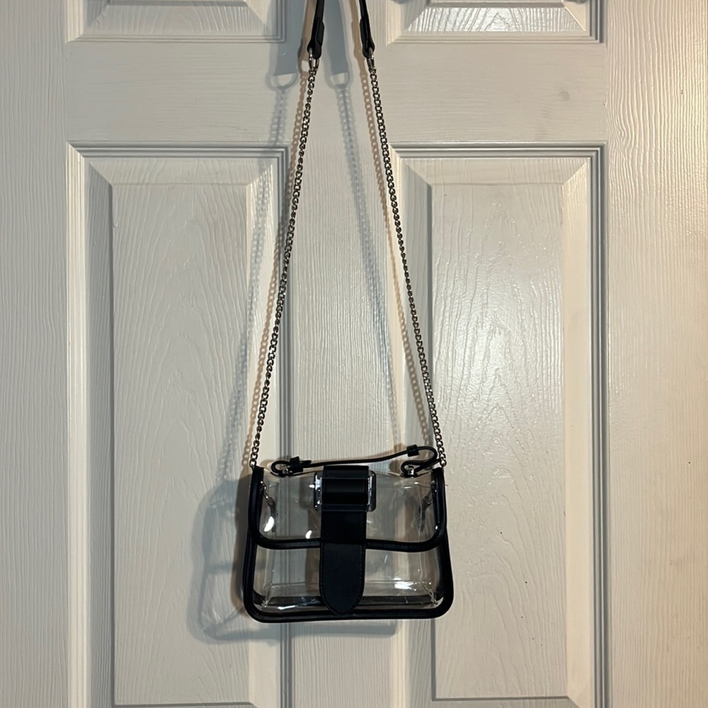 Clear Bag with Chain Strap